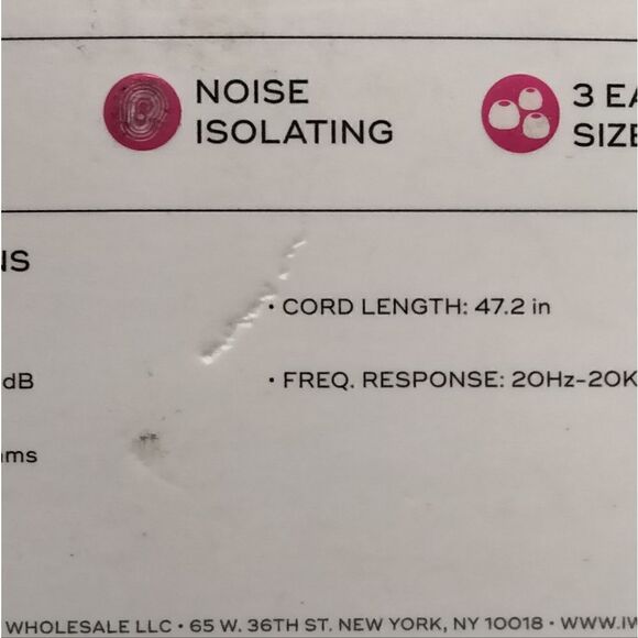 New Without tags "iWorld kinetic" wired earbuds with case - Picture 8 of 10